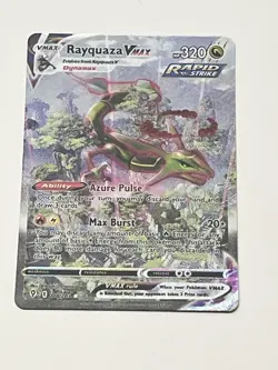 Rayquaza Vmax Alt Art Secret Rare 218/203 Evolving Skies Pokemon Card - Image 2