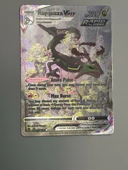 Rayquaza Vmax Alt Art Secret Rare 218/203 Evolving Skies Pokemon Card - Image 4