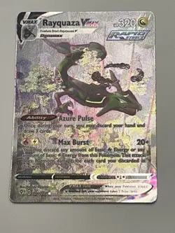 Rayquaza Vmax Alt Art Secret Rare 218/203 Evolving Skies Pokemon Card - Image 5