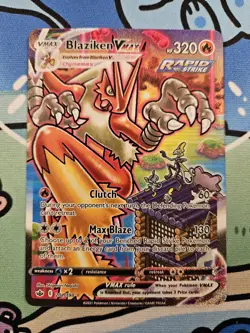 Pokemon TCG: Blaziken VMAX Alternate Art (201/198) Chilling Reign NM - Image 2