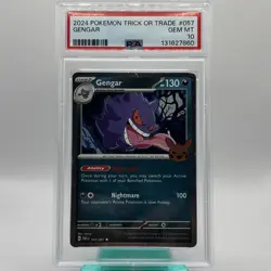 2024 POKEMON TRICK OR TRADE GENGAR PSA 10 - Image 1