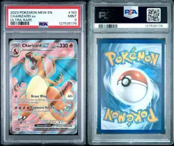 Charizard ex 183 Sv: Scarlet & Violet 151 Holo Pokemon Mew PSA 9 Mint - Image 3