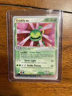 Cradily EX 90/95 Team Magma Vs Team Aqua Pokemon TCG Holo HP 2004 90/95 - Image 1