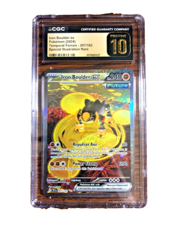 Iron Boulder EX SIR #207 - CGC PRISTINE 10 - 2024 Temporal Forces - Pokemon TCG - Image 1
