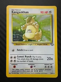 Pokemon TCG Kangaskhan Jungle 5/64 Holo Unlimited Holo Rare LP - Image 1