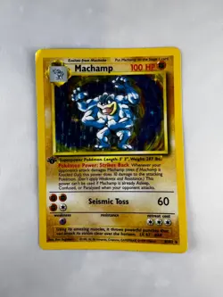 Pokemon TCG Machamp Base Set 8/102 Holo 1st Edition Holo Rare - Image 4