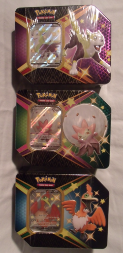 Pokemon TCG Shining Fates Tin Set of 3-Boltund V, Cramorant V, Eldegoss V-Sealed - Image 1