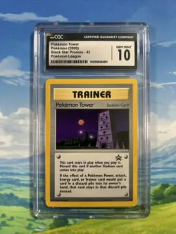 POKEMON TOWER - CGC 10 - BLACK STAR PROMOS - POKEMON - GEM MINT - Image 1