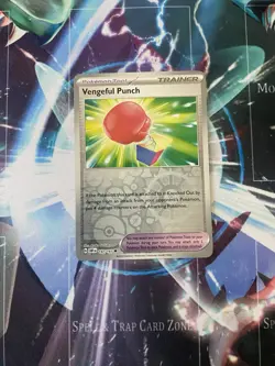 Vengeful Punch Uncommon 197/197 SV03: Obsidian Flames Pokemon Card - Image 1