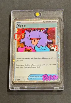 Ditto Korean Promo Sealed 173/SV-P Korean Exclusive Pokemon Card Hand Draw DIY - Image 3