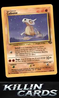 Cubone 50/64 Pokemon Common Jungle Card MP - Image 1