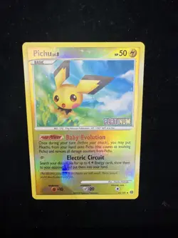 Pichu 45/100 MP Stamped Reverse Holo -Vintage Pokemon Card- Burger King (4s) - Image 1