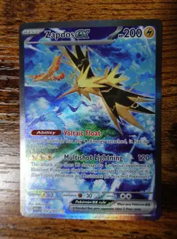 Zapdos ex 202/165 SIR Pokemon 151 Full Art Pokemon Card Near-Mint to Mint - Image 1