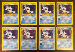 HP (Unlimited) Pokemon LOT 8-Card KINGDRA Holo-Rare 8/111 NEO GENESIS Set WOTC - Image 1
