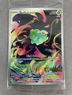 Bulbasaur 133/132 Pokemon TCG Mega Evolutions Stamped Promo Card NM Sealed #1 - Image 2