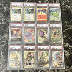 PSA Graded Pokemon Cards 12 Slabs New Uncirculated illustration rares And More - Image 1