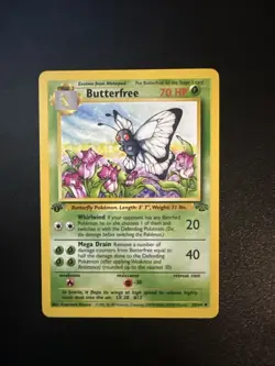 Butterfree 33/64 1st edition Pokemon Card Jungle Set Vintage Near Mint NM - Image 1