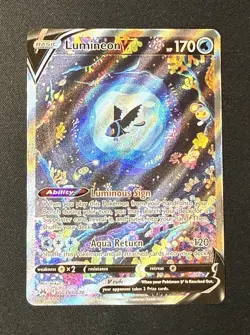 Lumineon V GG39/GG70 Crown Zenith Full Art Ultra Rare Holo Pokemon Card LP - Image 3