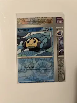 Pokemon Card Error Miscut NFC Tympole Obsidian Flames 050/197 One Of A Kind - Image 1