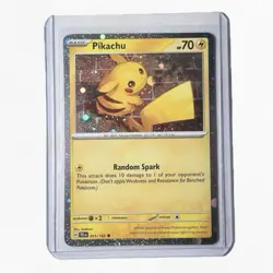 Pikachu 051/162 - Temporal Forces Promo - Cosmos Holo Rare Pokemon TCG Card - NM - Image 1