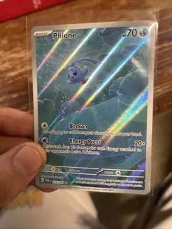 Phione Illustration Rare Pokemon TCG Sv06: Twilight Masquerade Holo Card 175/167 - Image 1