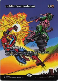 Goblin Bombardment (Borderless) M Marvel Universe Eternal-Legal 23 NM Normal MTG - Image 1