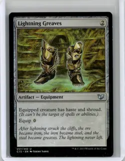 Moderately played Lightning Greaves #257 Commander 2015 W/Tracking - Image 1