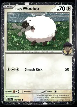 Hop's Wooloo 135/159 S&V Journey Together Cosmos Holo Promo Pokemon TCG 2024 NM - Image 1