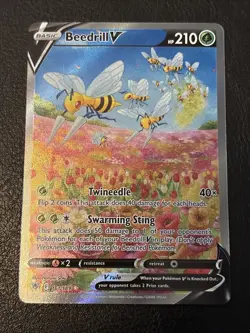 Pokemon TCG Beedrill v 161/189 Astral Radiance Alt Art NM - Image 1