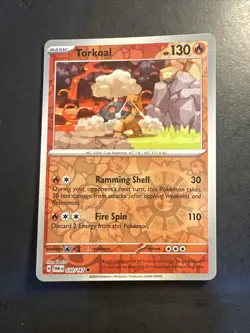 2024 Pokemon S&V Twilight Masquerade Reverse Holo Foil Torkoal 30 /167 - Image 1