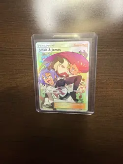 2019 Pokemon Hidden Fates Jessie and James Full Art Trainer Supporter 68/68 - Image 1