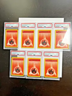 PSA 9 Mint 1st Edition Fire Energy 1999 Pokemon Base Set SPANISH #98 - Image 2