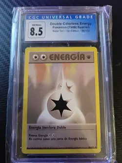 Spanish 1st Edition Pokemon Double Colorless Energy 96/102 CGC 8.5 Near Mint - Image 1