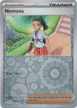 Reverse Holo Nemona 180/198 Common Scarlet & Violet Base Set Pokemon TCG - Image 1