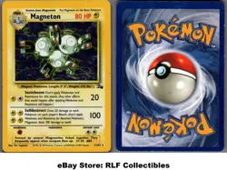 1999 Pokemon, Fossil, #11/62 Magneton, Holo Rare - Image 1
