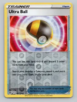 Reverse Holo Ultra Ball #150/172 Uncommon SWSH09: Brilliant Stars Pokemon - Image 1
