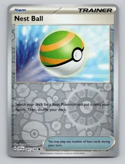 Reverse Holo Nest Ball #084/091 Uncommon SV: Paldean Fates Pokemon - Image 1