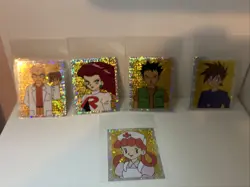 1999 Merlin Pokemon Stickers Prism Set Of 5 - Image 1