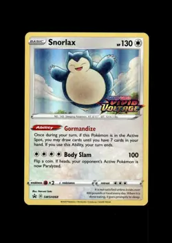 2020 Pokemon Vivid Voltage: #SWSH068 Snorlax Holo BS Promo NM-MT OR BETTER - Image 1