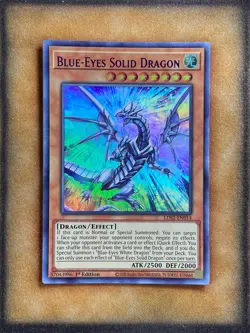 Yugioh Blue-Eyes Solid Dragon LDS2-EN014 Ultra Rare 1st Ed PURPLE NM - Image 1