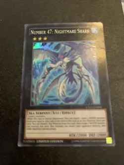 Yugioh Card TCG Number 47: Nightmare Shark CT11-EN004 Super Rare Light Play Holo - Image 3