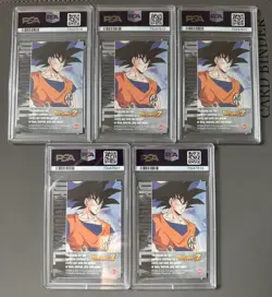 Dragon Ball Z DBZ Artbox Gold Foil PSA Graded 5 Card Lot - Image 2