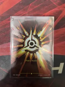 2025 League of Legends Riftbound English TCG Card Fury Rune OGN·007a/298 Alt Art - Image 1