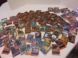 Vtg Rage trading card lot 201+instructions 1995 collectibles unused septs combat - Image 1