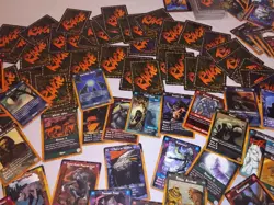 Vtg Rage trading card lot 201+instructions 1995 collectibles unused septs combat - Image 3