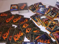 Vtg Rage trading card lot 201+instructions 1995 collectibles unused septs combat - Image 5