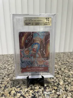 BGS 10 Tony Tony Chopper 3 On 3 Cup Top Prize One Piece Card ST01-006 - Image 1