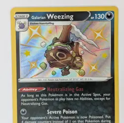 Galarian Weezing Sv077/Sv122 Shining Fates Shiny Holo Rare Pokemon TCG Card - Image 2