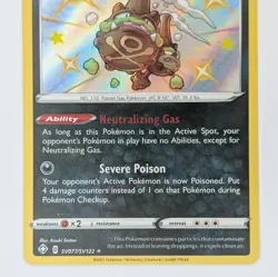 Galarian Weezing Sv077/Sv122 Shining Fates Shiny Holo Rare Pokemon TCG Card - Image 3