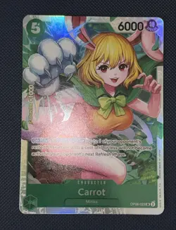OP08-023 Carrot Two Legends One Piece Card Super Rare Foil CCG PRB02 English - Image 1